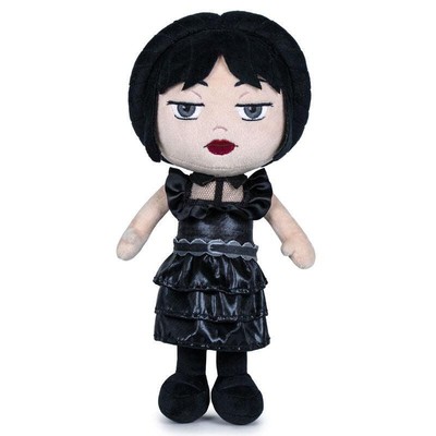 Netflix Wednesday Addams Plüschtier 40 cm weiches Stofftier Kuschelpuppe