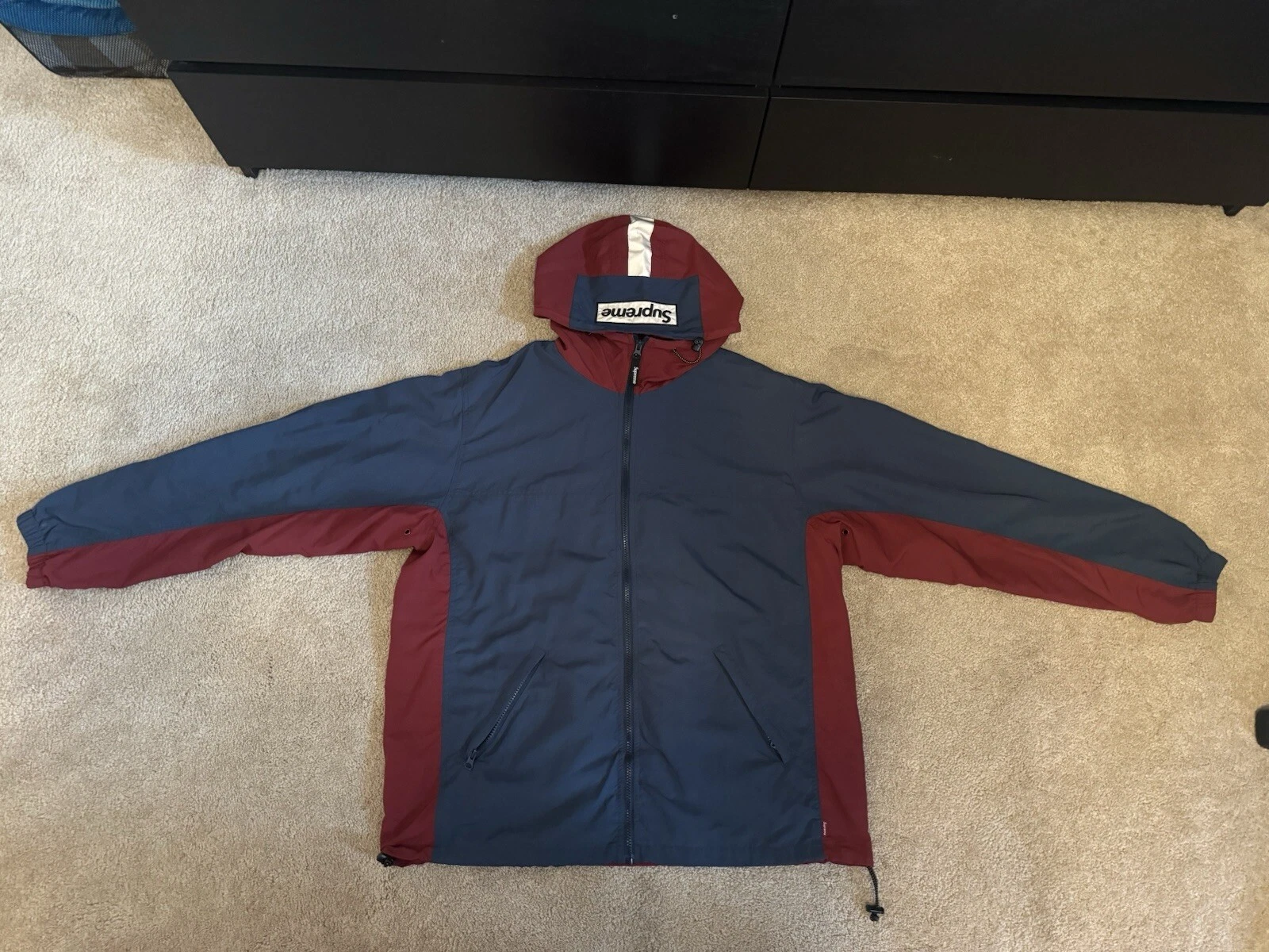 Veste zippée 2 tons Supreme bleu marine automne/hiver 2018 taille XL