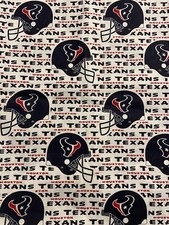HOUSTON TEXANS FABRIC 56 x 19