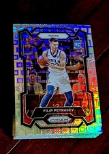 2023-24 Panini Prizm Filip Petrusev #143 Pandora Prizm Rookie RC 76ers /150