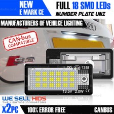 Audi A3 8P A4 S4 B6 8E RS4 B7 A6 C6 RS6 Q7 LED License Number Plate Light S Line