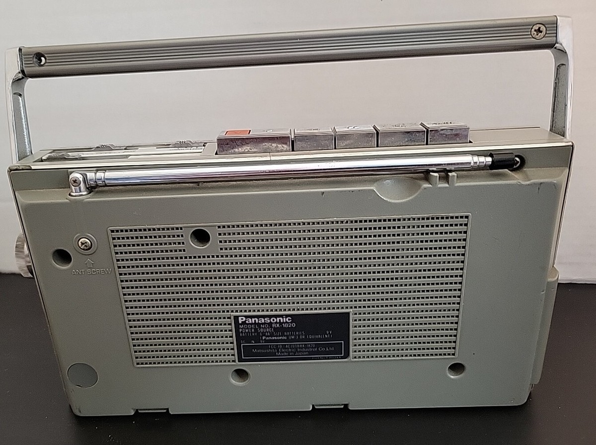 National Panasonic RX-1820 FM-AM Radio Cassette Recorder