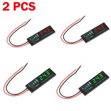 2pcs DC7-55V Lithium Battery Level Indicator Tester LED Voltage Power Monitor US