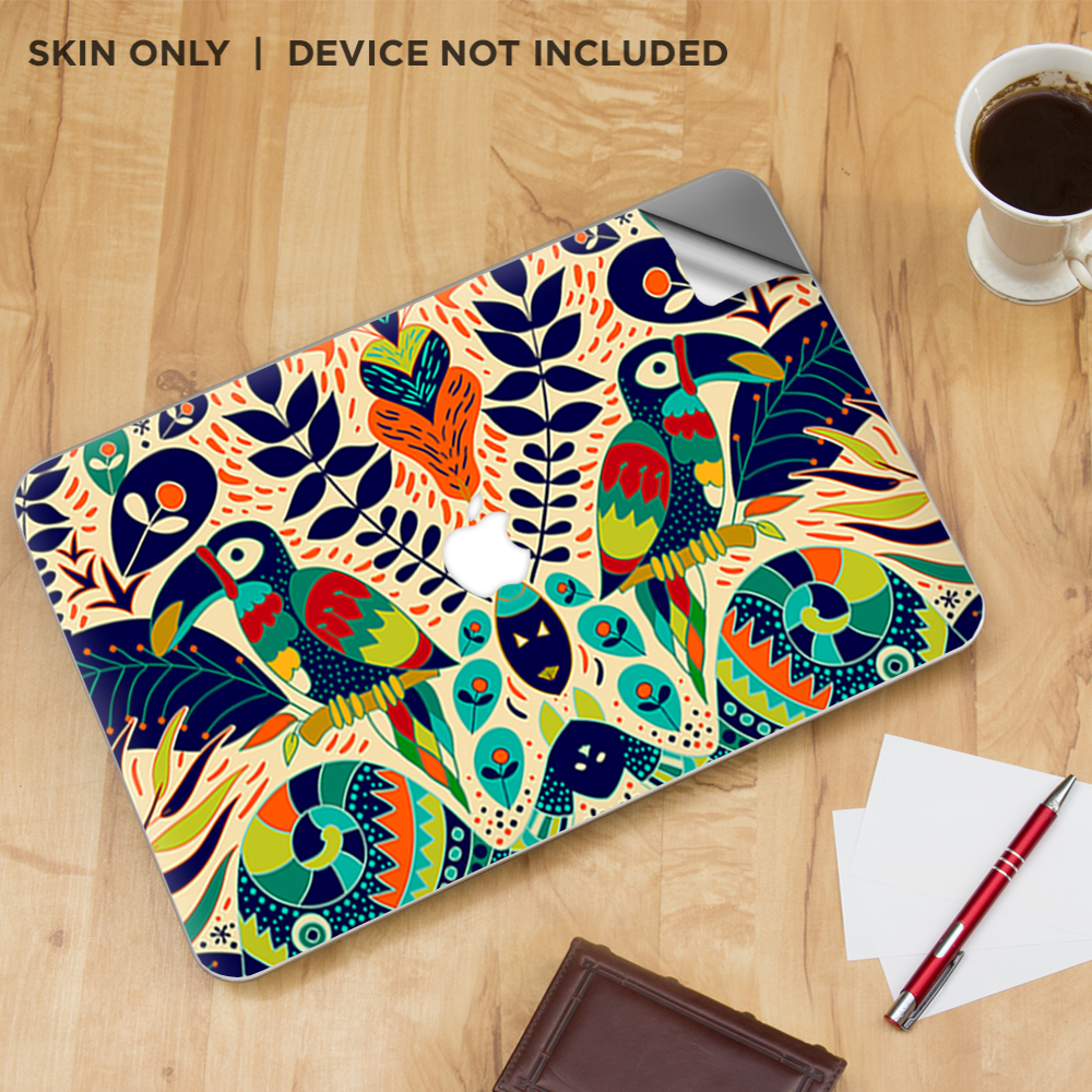 Skin Wrap for Macbook Air 11 inch Roses in Skull