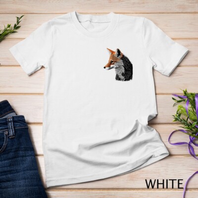 Cute Fox Art Polygon Geometric Animal Print Fox T-Shirt Unisex T-shirt