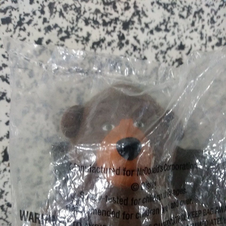 Plush McDonald's Disney THE COUNTRY BEARS 8 fred bedderhead TOY Happy