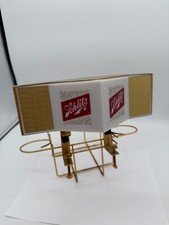 VINTAGE 1965 SCHLITZ TABLE CADDY BACK BAR BEER SIGN / NON-LIGHTED