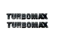 Fit 2024-2025 Chevrolet Silverado Turbomax Gloss Black Emblems 85079242 Qty 2