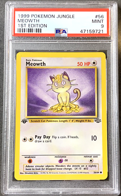 first edition meowth pokemon card Jungle 1st #56 CGC 8.5 Pokemon Dutch Jungle (1st Edition)