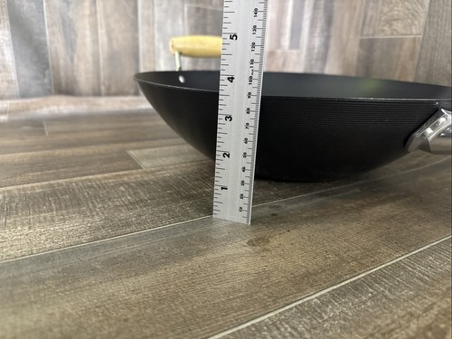 IMUSA Wok 14” Nonstick Carbon Steele Construction Dual Wooden Handles - Picture 10 of 10