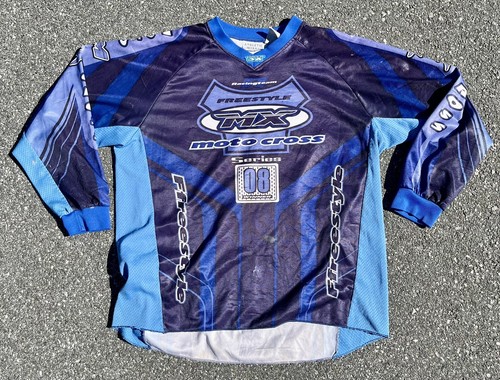 MOTOCROSS FREESTYLE MX Jersey Series 08 250cc Classic Winner Sz Large Dirt Bike - Picture 2 of 6