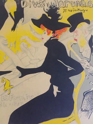 【正規作品】ロートレック『Divan Japonais』シルクスクリーン アンリ・ド・トゥールーズ＝ロートレック 『Le Divan japonais