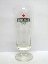 Heineken 0.25L Stemmed Beer Glass vgc (6 3/4" x 2 1/2")