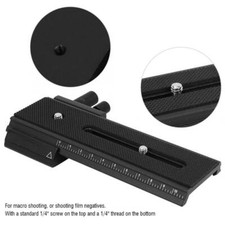 Alumi 2 Way Macro Focusing Rail Slider QR Plate Photography Digital DSLR Camera