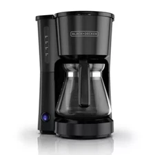 BLACK+DECKER 4-in-1 5-Cup Black Drip Coffee Maker
