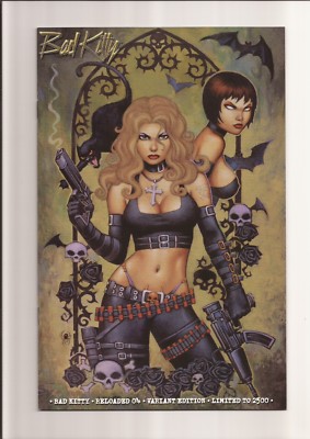 BAD KITTY: RELOADED #4 NM/MT 9.8 SCOTT LEWIS VARIANT COVER *LE 2,500* 2002
