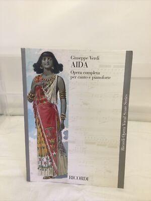 AIDA CHANT - OPERA COMLETA PER CANTO E PIANOFORTE - SHEET MUSIC - BANGLA - GOOD