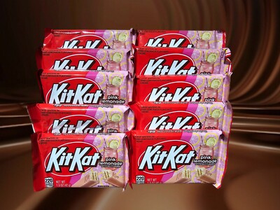 10 Kit Kat Pink Lemonade 1.5oz Chocolate Bars KitKat Exp. 5/25 Lot Of 10