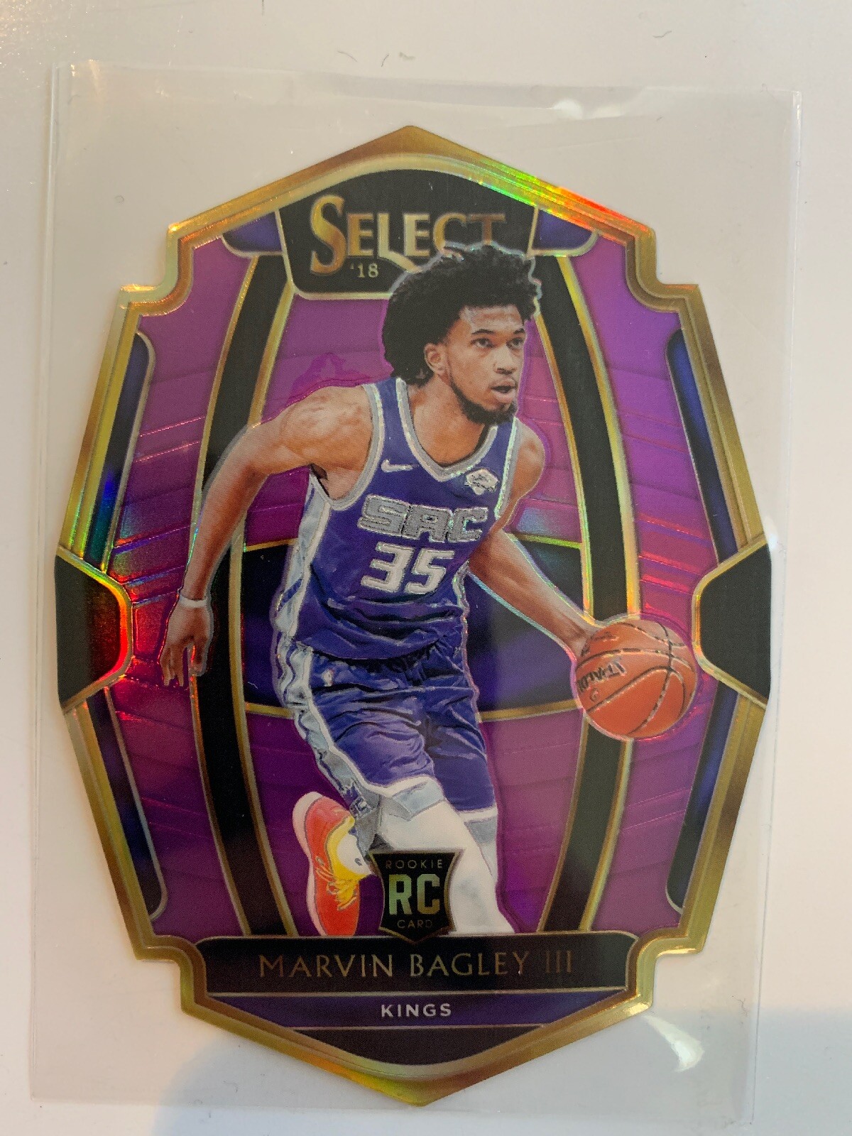 2018-19 Panini Select Rookie Purple Premier Prizm Refractor Marvin Bagley /99