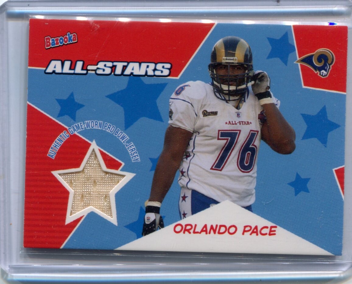 2005 Topps ORLANDO PACE ProBowl Game Worn Jersey OHIO STATE
