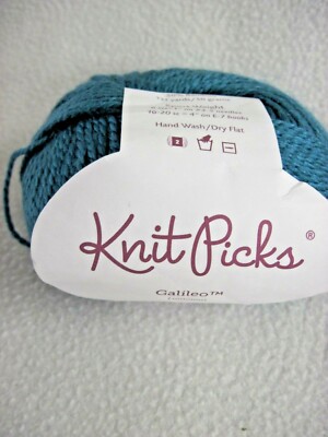 NEW KNIT PICKS GALILEO YARN 50% BAMBOO 50% MERINO WOOL 1 SKEIN TEAL BLUE  #4936 | eBay.de