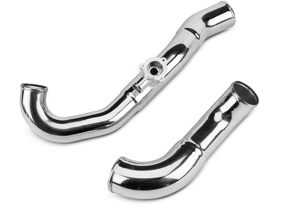 SR Performance Intercooler Charge Pipe Kit; Polished 2015-2023 Ford Mustang Eco - Image 2 of 4