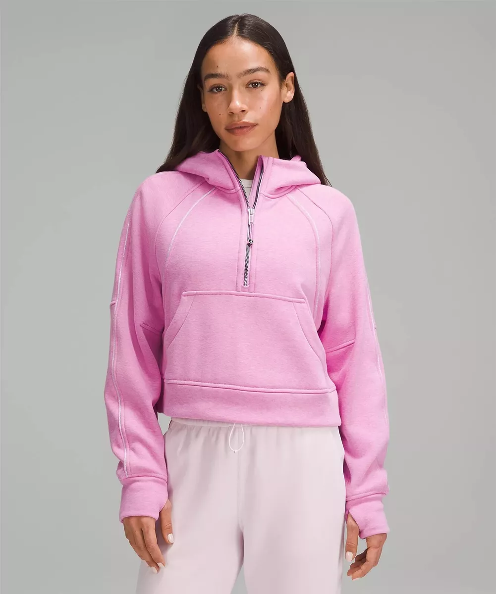 NEW LULULEMON Scuba Oversized Half-Zip Hoodie PLUSH M/L Dahlia Mauve