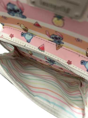 Loungefly Disney Stitch Fruits Mini Backpack Bag Summer Tropical Print - Picture 7 of 13