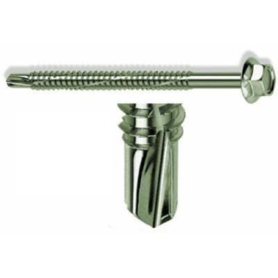 Mustad 20 Kovervit Schrauben Selbstbohrend Sechskantkopf Kragen 6x38mm