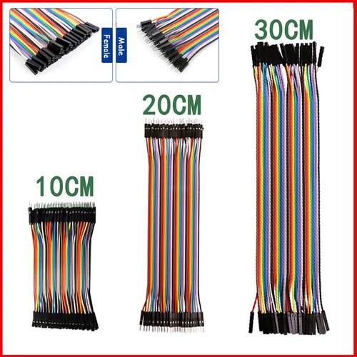 Jumper Wire Kabel Steckbrücken für Breadboard RPi 40 Pin M-M M-F F-F 10/20/30cm