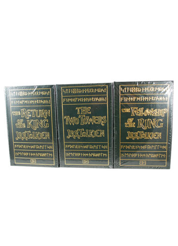 Easton Press LORD THE RINGS JRR Tolkien Hobbit Silmarillion Two Towers King 3V - Imagen 4 de 5