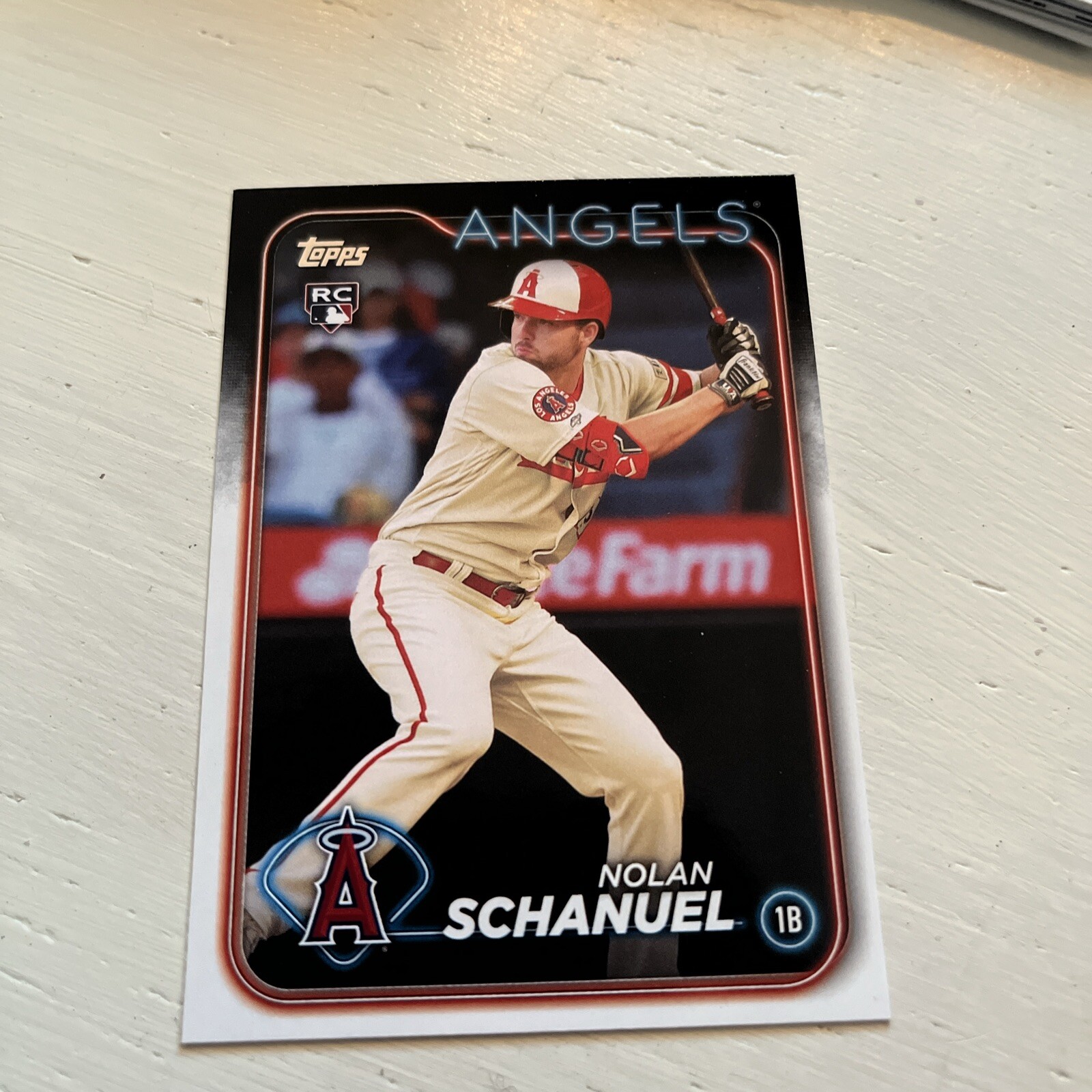 Nolan Schanuel 2024 Topps Series 1 #53 Base RC Los Angeles Angels