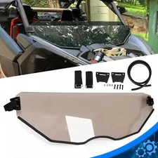 Half Front Windshield Windscreen For Can Am Maverick X3 Turbo R MAX 2017-24 UTV