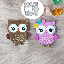 Couple Owls Cutting Die Cuts, DIY Crafts Template Couple Owls Scrapbook Cards...