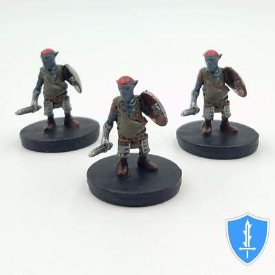 Svirfneblin Fighter x3 - Tyranny of Dragons #4 D&D Deep Gnome Miniature