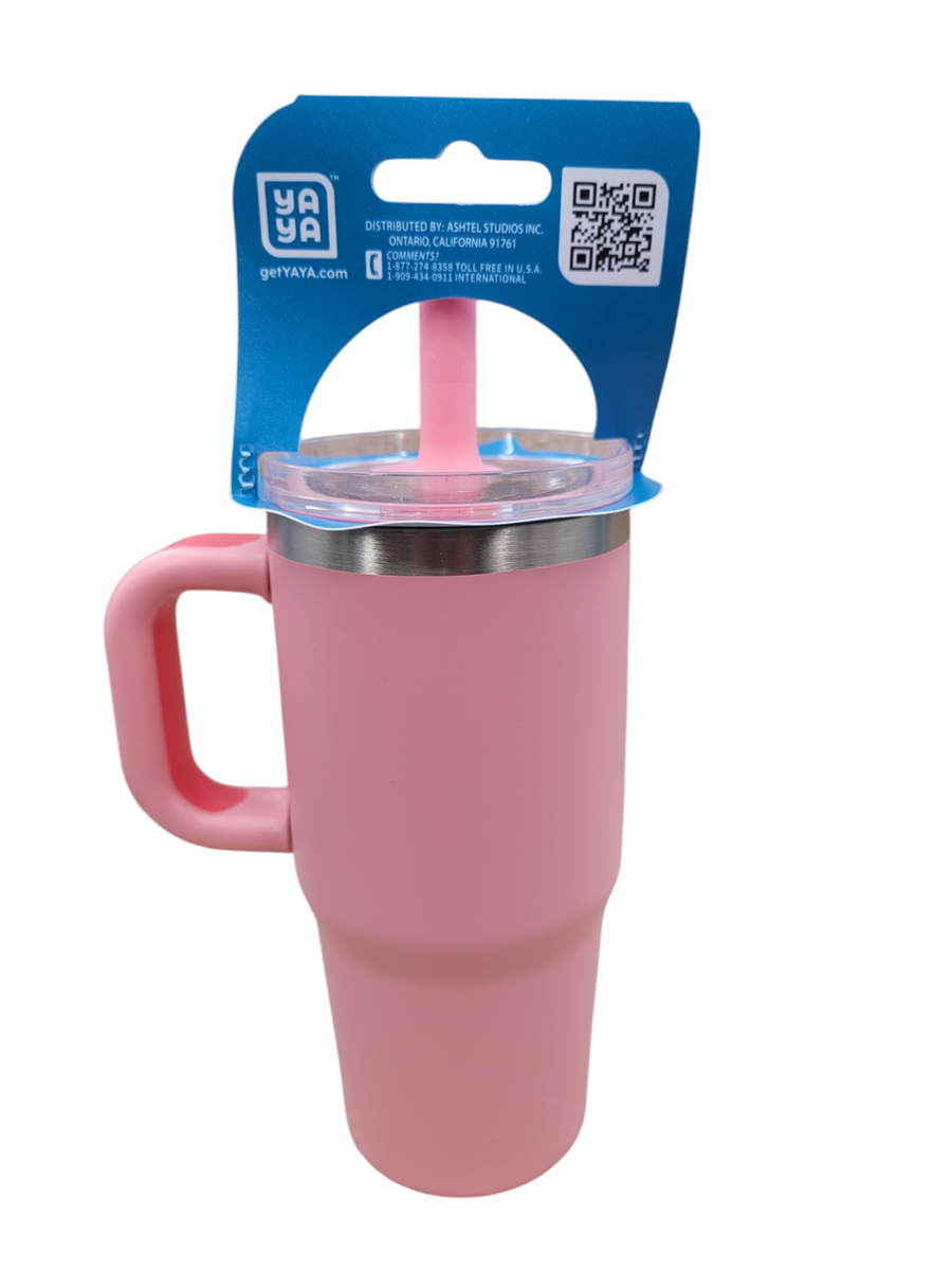 YAYA My First Tumbler Mini Kids 12oz - Pink - Spill Proof Reusable