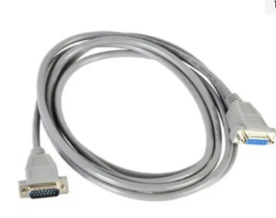 L-com CSM15MF-10 Economy Molded D-Sub Cable, DB15 Male /Female, 10.0 ft