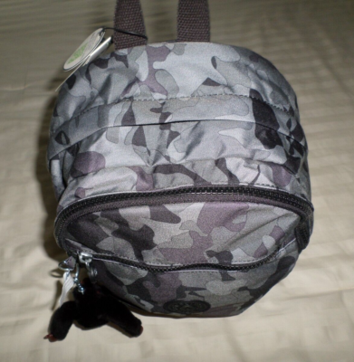 NWT Kipling CHALLENGER Medium Backpack BP4342 Camo Fog Gray  display picture 2
