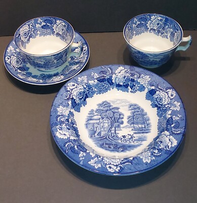 【Enoch Wood's】2点 Enoch Woods English Scenery Wood & Sons England 2 Cups, Saucer