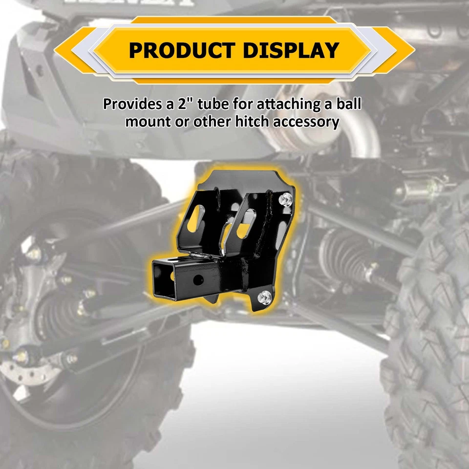 Enganche receptor trasero de acero de alta resistencia de 2" para Honda Talon 1000R / 1000X 2019-2025 Foto 4 de 4