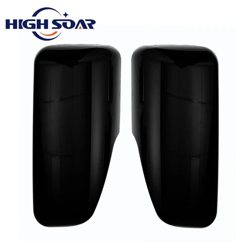 New Pair Black Door Mirror Cover For 2018 2019 2020 2021 Freightliner Cascadia
