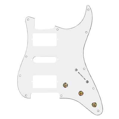 920D Custom 5 Way Pre-Wired HSH Stratocaster Pickguard - White