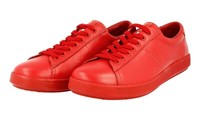 Prada Leder Linea Rossa Downtown Sneaker - 4E2860 - Rot - Neu - 8,5 42,5