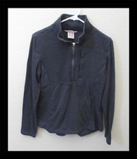 Avalanche Women's Dark Gray 1/3 Zip Sweatshirt with Chest Zip Pocket Medium