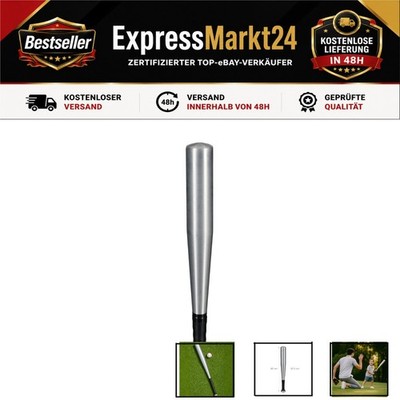 Relaxdays Baseballschläger Aluminium 18 Zoll Softballschläger Silber