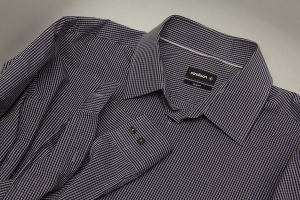 Men Strellson Shirt Purple Cotton 40