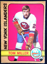 Tom Miller O-Pee-Chee rookie card 32, 1972-73 NHL - New York Islanders. rookie card picture