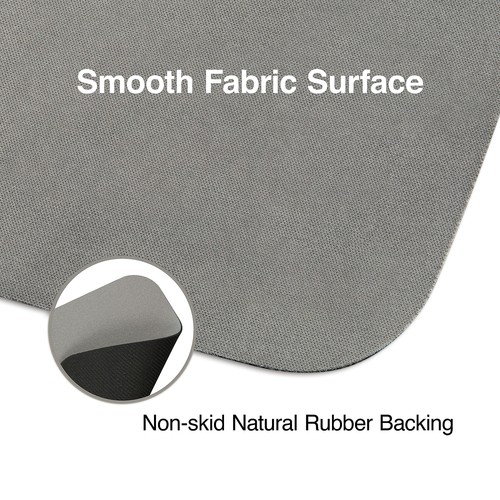 Staples Non-Skid Mouse Pads Gray 2/Pack (ST61818) - Picture 2 of 5