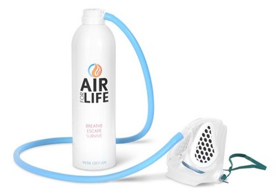 Air for Life Notfall Fluchtgerät weiß Größe 22L