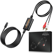 Neoteck Optical to RCA Converter (RCA Male Ou...